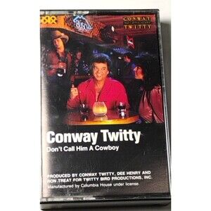 Conway Twitty Don't Call Him A Cowboy Cassette Tape Country Music Album 1985